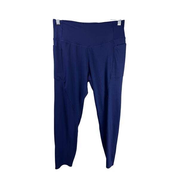 Victoria's Secret Pants - Victoria’s Secret On Point Sweat Leggings Navy Blue Large High Rise Stretch